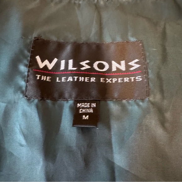 Vintage 80s Wilsons Green Suede Vest Leather Western Rockabilly Tailored medium - Picture 5 of 6